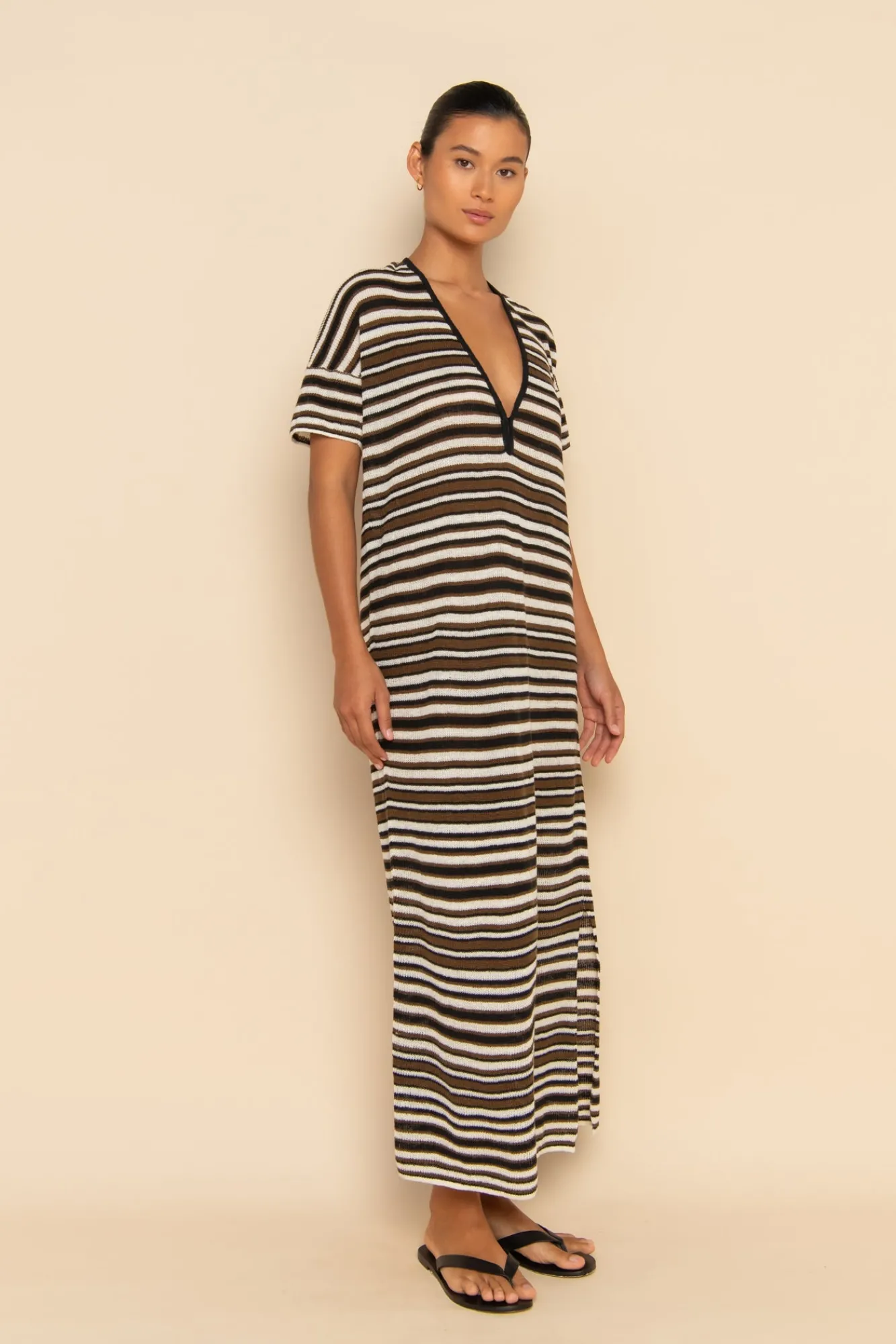 ELCE Swim Paradis|Dresses-AURA MAXI DRESS - DESERT STRIPE