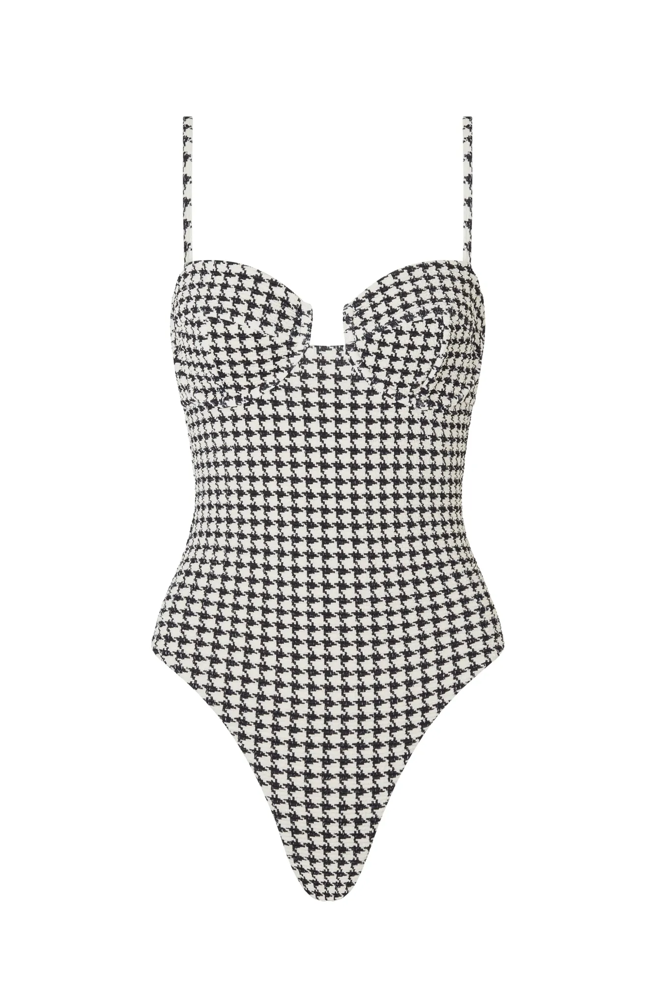 ELCE Swim Escape|One Pieces-ESCAPE UNDERWIRE ONE PIECE - HOUNDSTOOTH