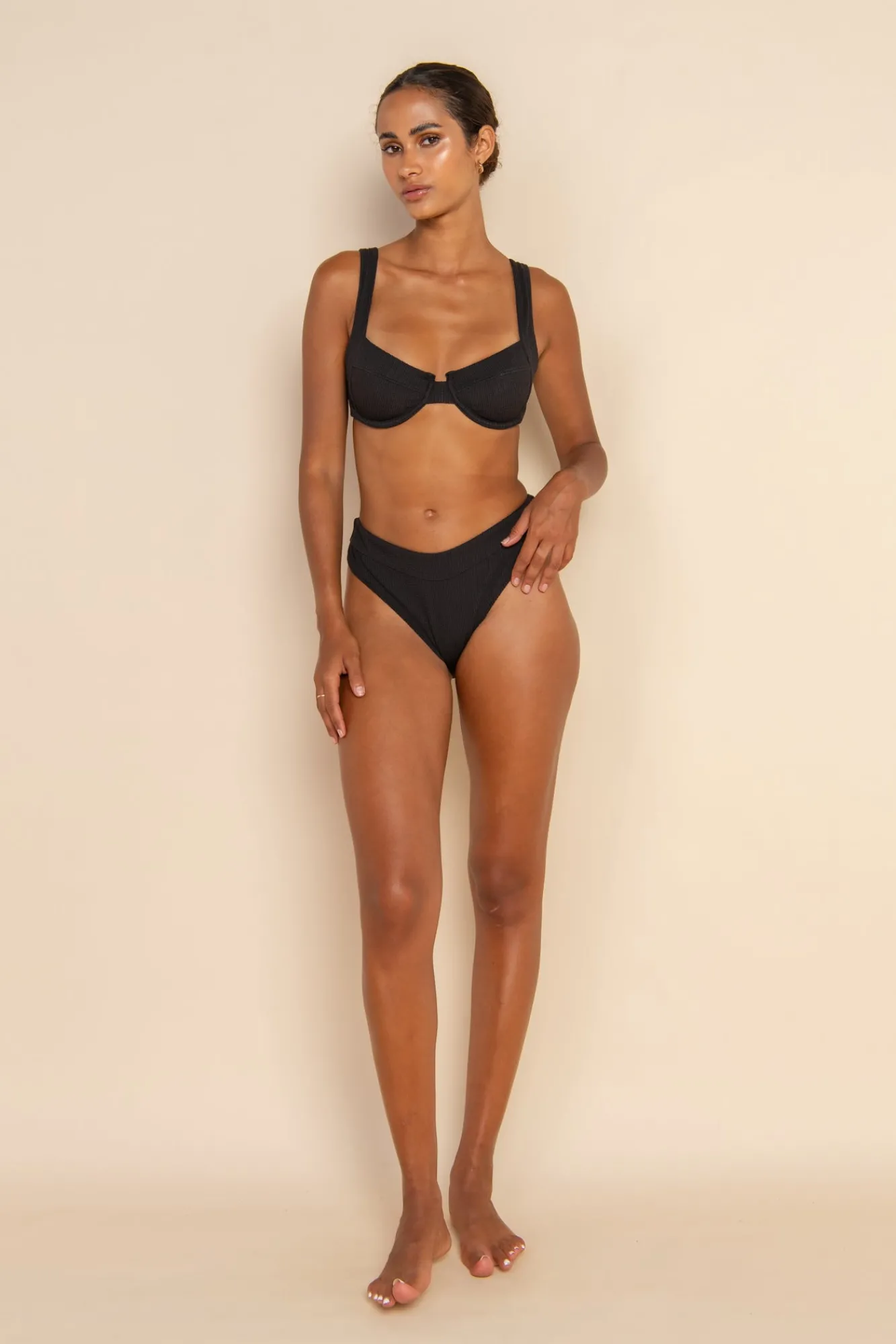 ELCE Swim Swim Bottoms-INDIE BOTTOM - BLACK