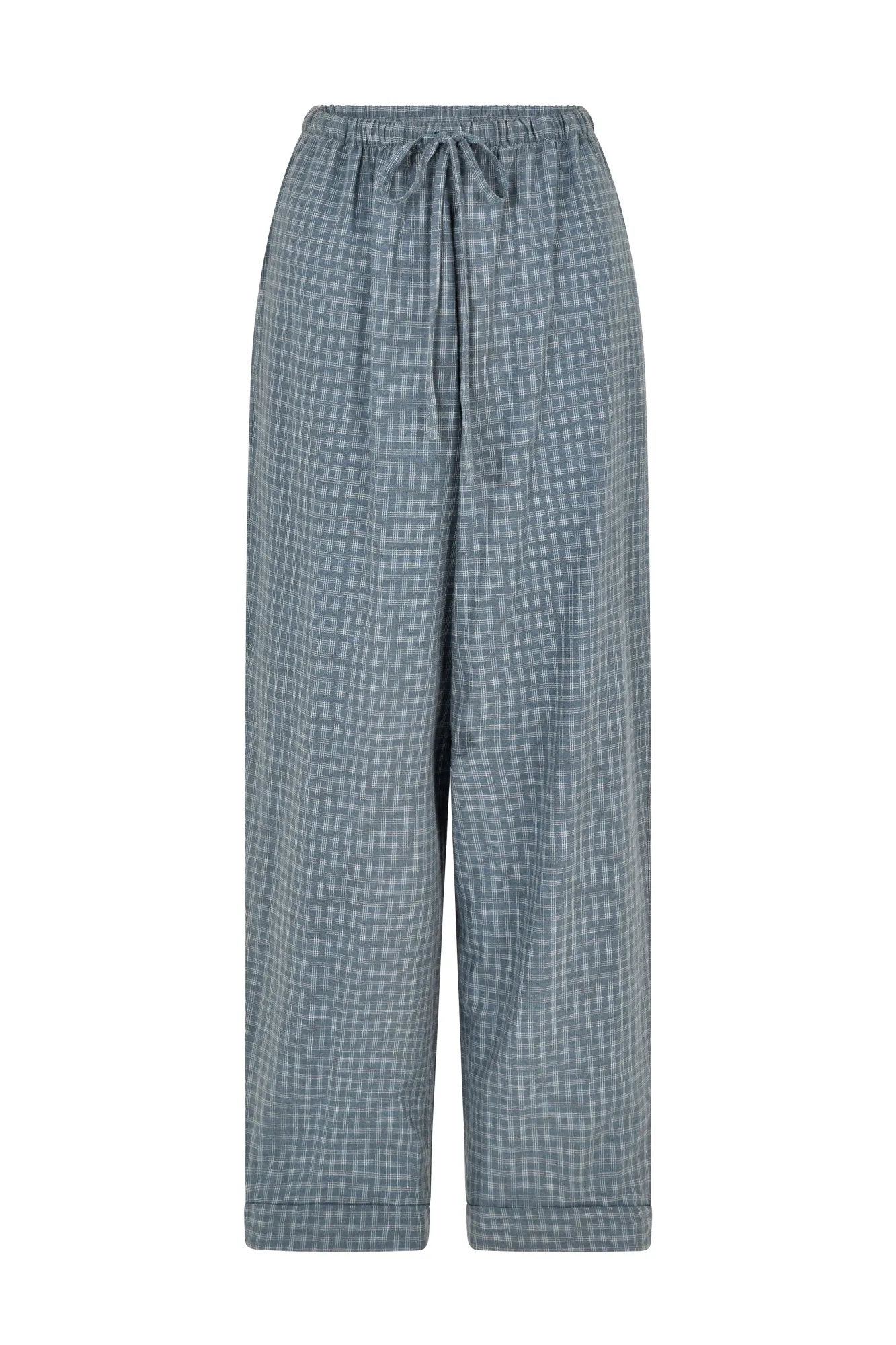 ELCE Swim Bottoms-ISLA PANT - BLUE CHECK