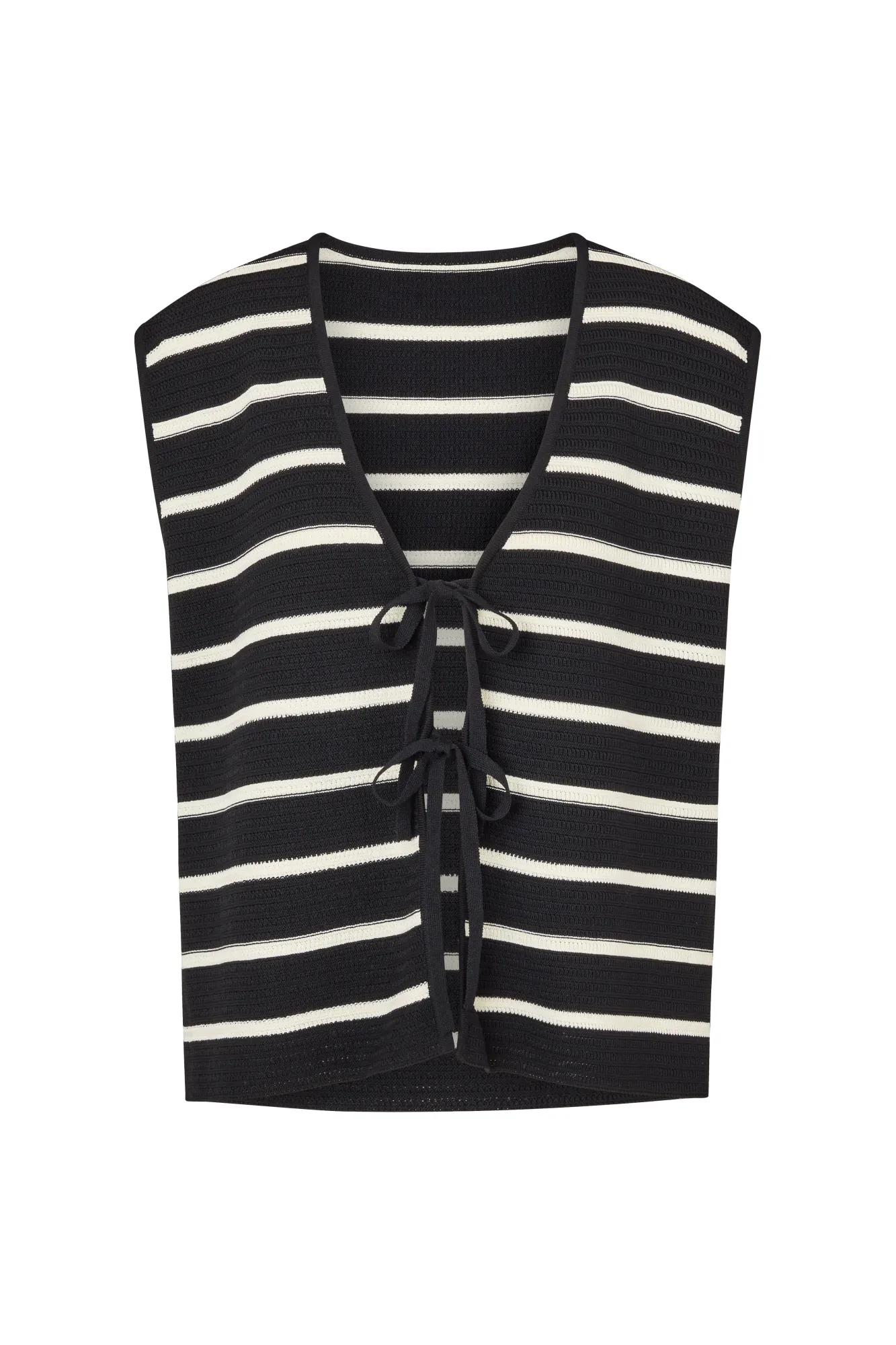 ELCE Swim Selalu|Tops-JONI KNIT TANK - BLACK/WHITE STRIPE