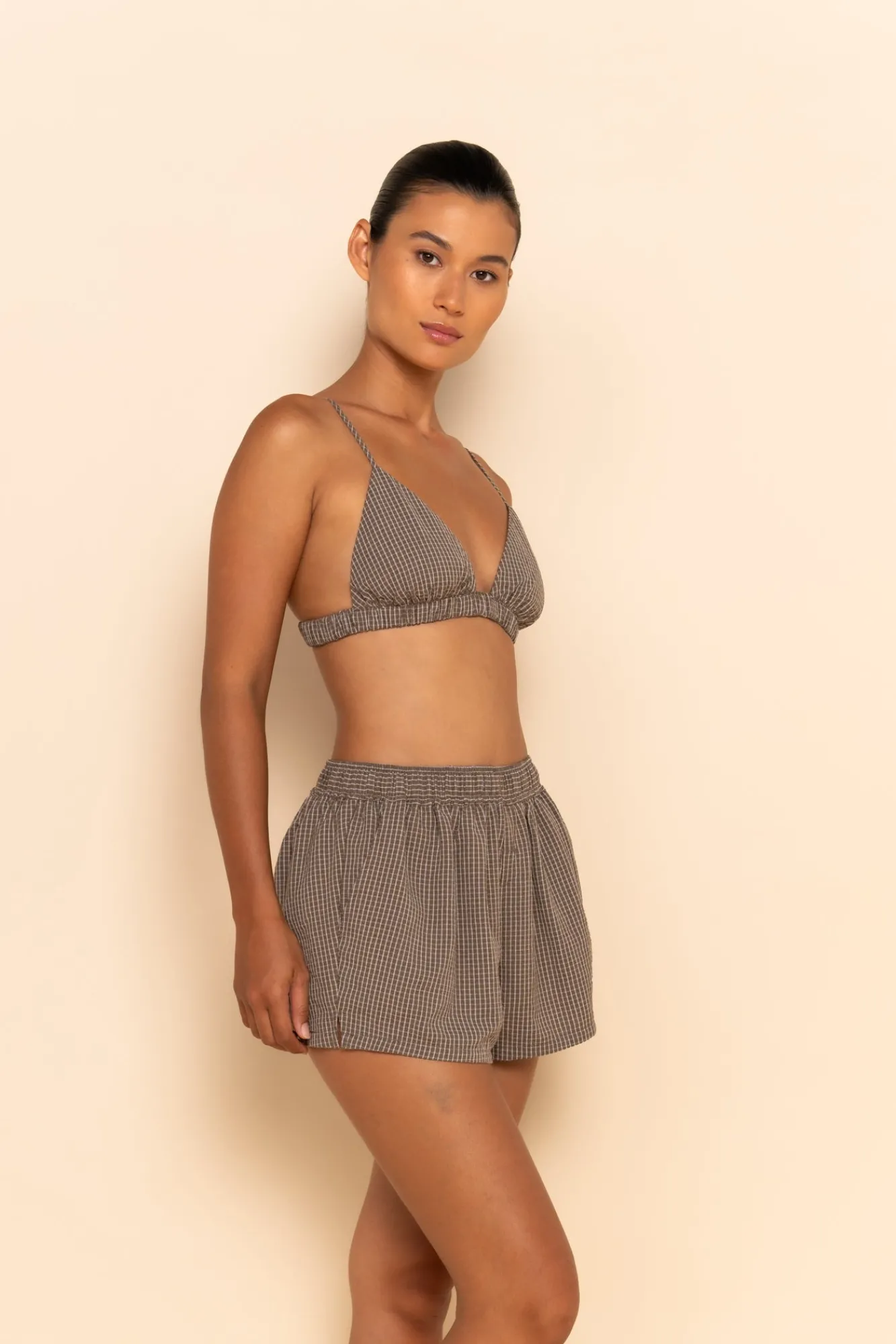 ELCE Swim Selalu|Tops-JOSEFINA BRALETTE - ESPRESSO