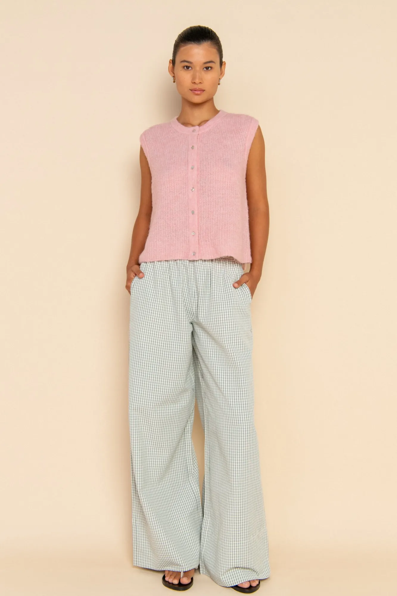 ELCE Swim Holiday Capsule|Tops-YUNI VEST - ROUGE